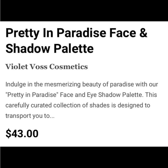 Violet Voss Pretty in Paradise Face Palette - Picture 5 of 7
